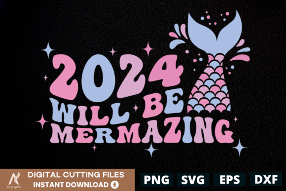 2024 Will Be Mermazing Wavy SVG Review