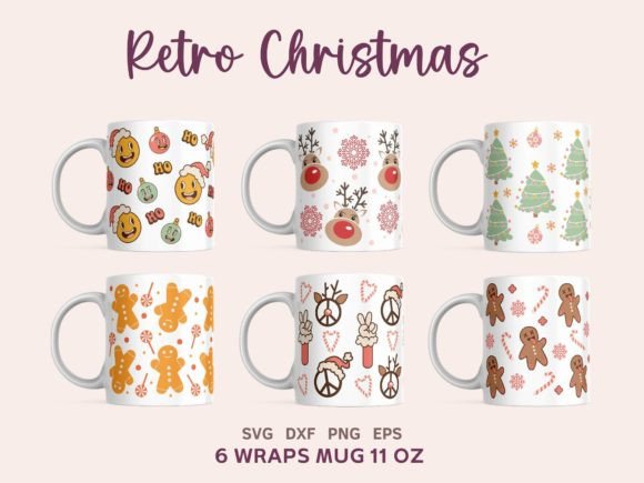 Retro Christmas Mug Bundle SVG Review
