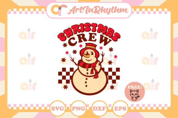Retro Christmas Snow Man Svg Review