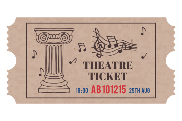 Retro Theatre Ticket Template Review