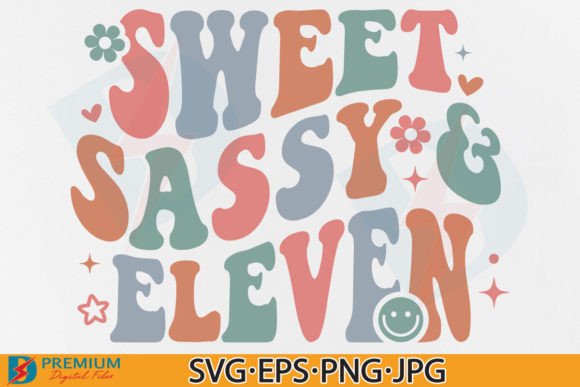Review: 11th Birthday SVG PNG, Retro Girls Bday