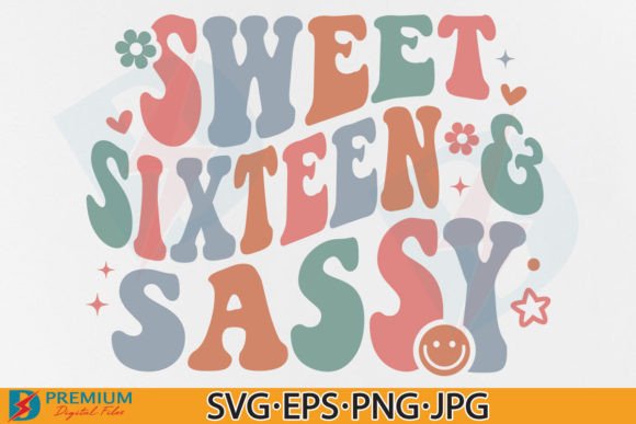 Review: 16th Birthday SVG PNG Retro Girl Sixteen