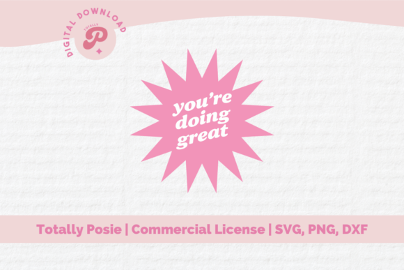 You Re Doing Great SVG Pink Retro